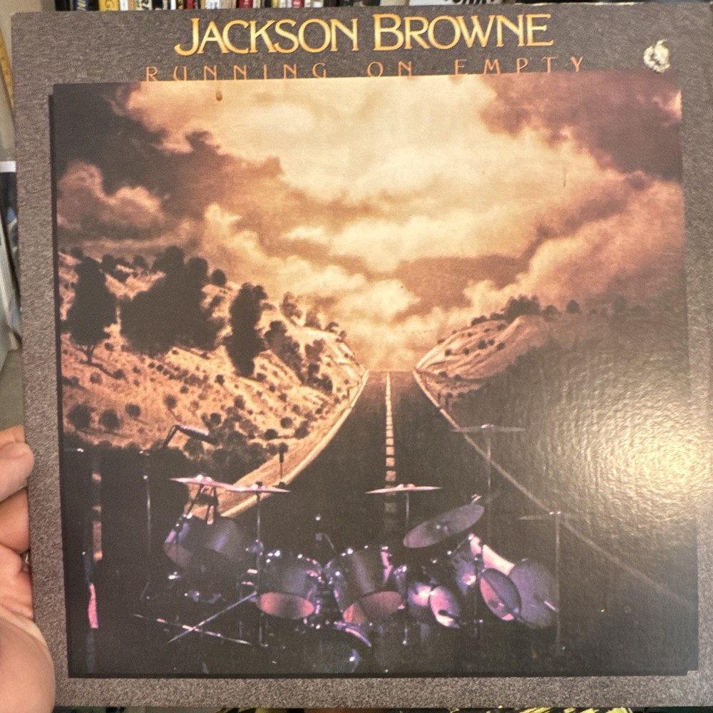 Jackson Browne Running On Empty 12″ Vinyl LP 1977 Asylum 6E-113 Rock Black
