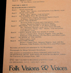 Rare LP FOLK VISIONS & VOICES (1):Traditional Music & Song in Northern Georgia