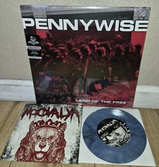 Pennywise Colored Vinyl Lp “Land of the free?” & Moovalya Colored 7-inch Vinyl