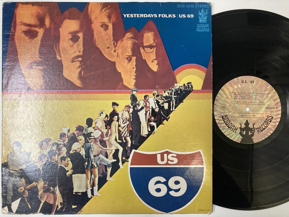 U.S. ’69 – Yesterdays Folks LP (RARE 1969 US Pressing on BUDDAH, Debut Album)