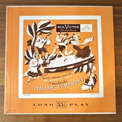 vinyl record: RCA Victor Red Seal Mendelssohn Italian Symphony LM-20 33RPM