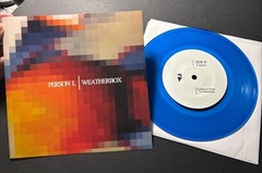 Split, PERSON L WEATHERBOX 7”, 200 Made, BLUE VINYL, New / Mint / Unplayed RARE