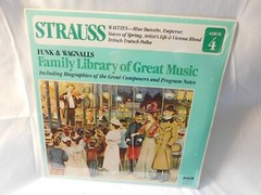 Funk & Wagnalls Record Family Library of Great Music Strauss Album NEW Sealed