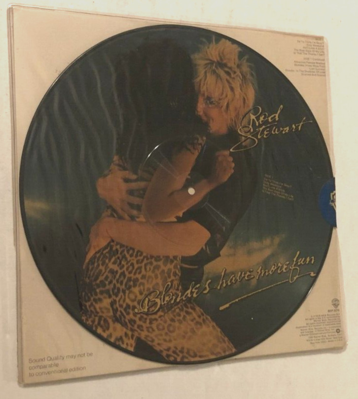Rod Stewart Blondes Fun BSP 3276 Warner Bros. Vintage 70s Picture Disc Vinyl New