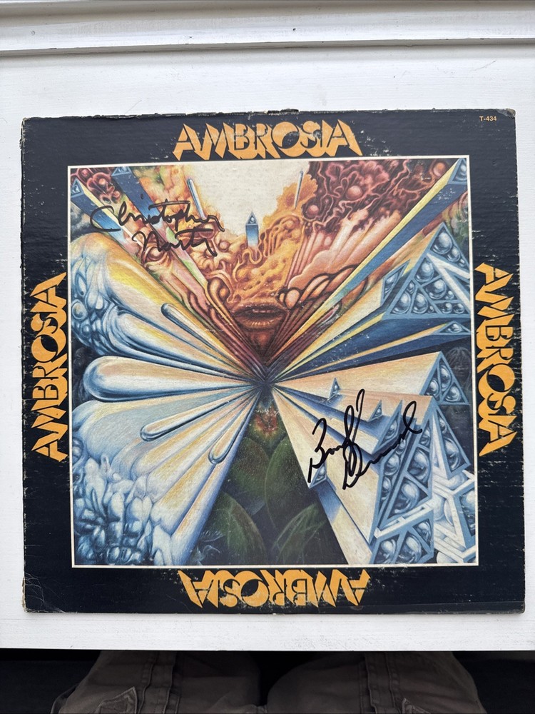 Autographed Ambrosia Self-Titled Album & Signed Set List