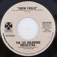 Lee Holdridge Orchestra – Victory Is Peace / Snow Frolic – 1971 45 rpm Record