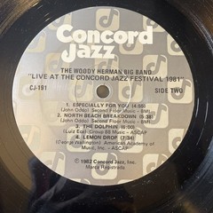 WOODY HERMAN LIVE AT CONCORD JAZZ FESTIVAL LP Concord Records CJ-191 Mint/Mint