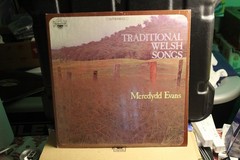 Traditional Welsh Songs MEREDYDD EVANS Stereo TRADITION Label LP Partial Shrnkwr