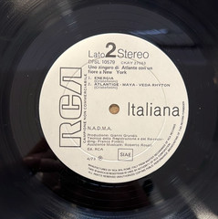 N.A.D.M.A. Uno Zingaro Di Atlante LP RCA 1973 First Press Italian Prog Promo