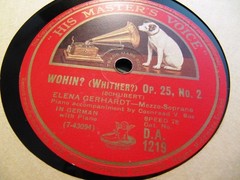 1928 ELENA GERHARDT HUGO WOLF Verschwiegenheit/ SCHUBERT Wohin? HMV DA 1219