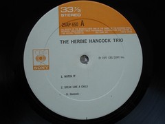 Herbie Hancock ~ The Herbie Hancock Trio ~ 1977 LP CBS/Sony – 25AP 650