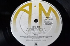 1975 Nutz “Nutz Too” LP United Kingdom Import A&M Records No. AMLS 68306