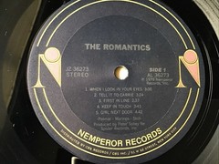 ROMANTICS 1980 SELF-TITLED LP OOP NEMPEROR PRINT VINTAGE VINYL 11TRX