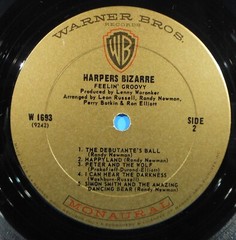 HARPERS BIZAARE FEELIN’ GROOVY LP 1967 MONO ORIGINAL NICE CONDITION! VG/VG+!!A