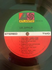 LED ZEPPELIN SELF-TITLED DEBUT EX LP ORIG. 1969 1841 BROADWAY PRESSWELL FREE SHP