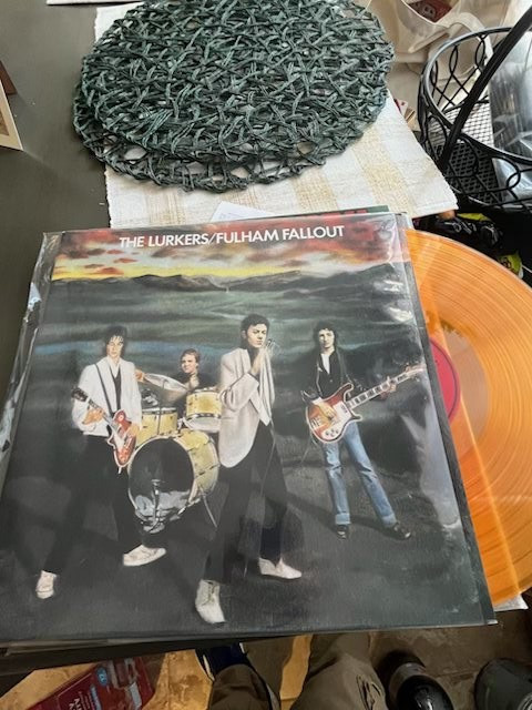 the lurkers , fulham fallout lp beggars banquet punk orange vinyl rsd reissue ne