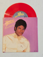 MICHAEL JACKSON “rock with yol” new UK 45 w/picture sleeve, red 7″