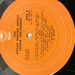 EDGAR WINTER GROUP “SHOCK TREATMENT” 1974 VINYL LP, EPIC RECORDS, VG PLUS