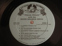 POLKA FROLIC WITH THE GOOD SOUNDS LP ORIG ’77 LE-MANS LPC-43 RARE GEM VG+