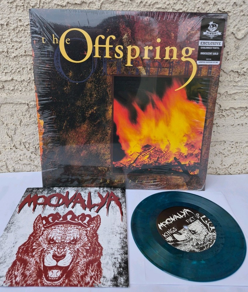 The Offspring – Ignition LP Gold Vinyl & Moovalya 7-inch color vinyl Bundle NEW