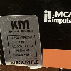 JOHN COLTRANE BALLADS Audiophile Impulse MCA 5885 LP Stamped PROMO 3