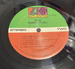AC/DC ’79: HIGHWAY to HELL Vinyl 12″ LP 33 RPM Atlantic Records MO SD 19244