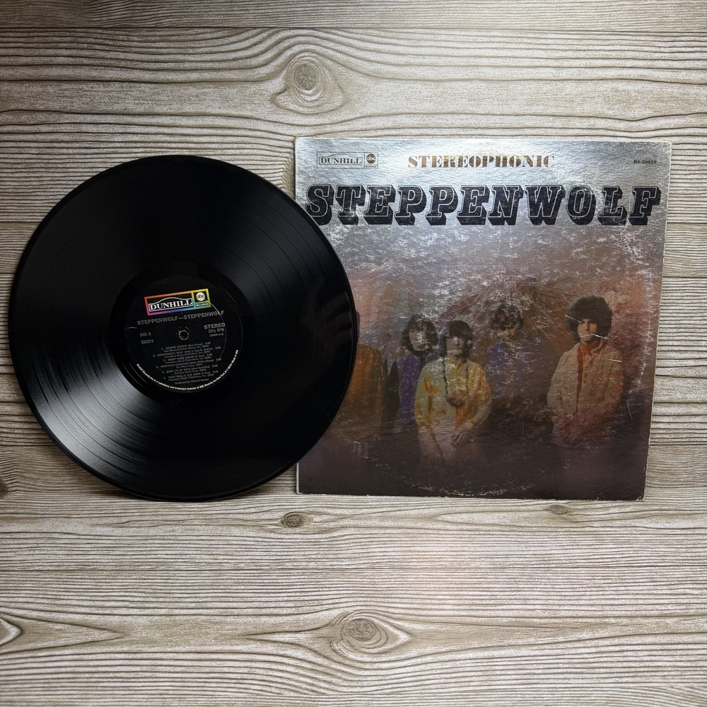 STEPPENWOLF Debut LP 1968 US First Press Silver Foil Cover Rare No Text Variant