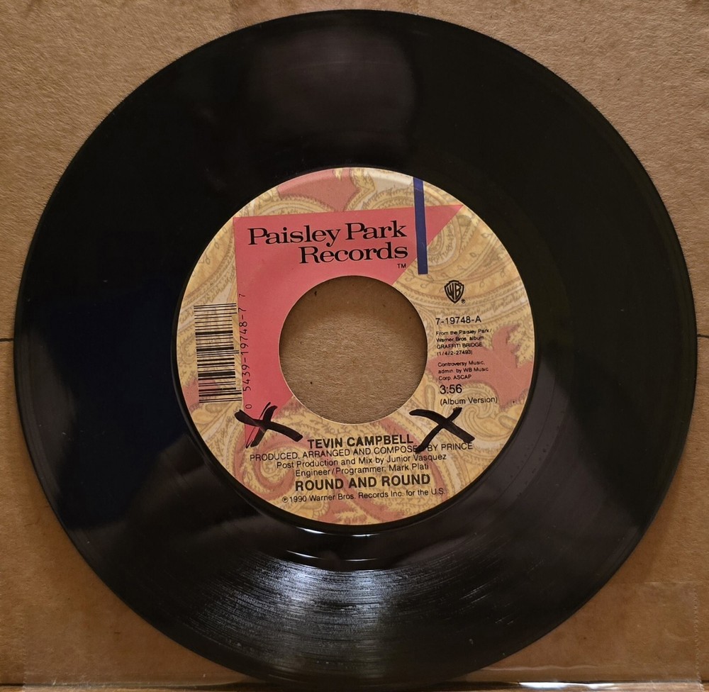 Tevin Campbell – Round And Round PAISLEY PARK 7-19748 NM 45rpm
