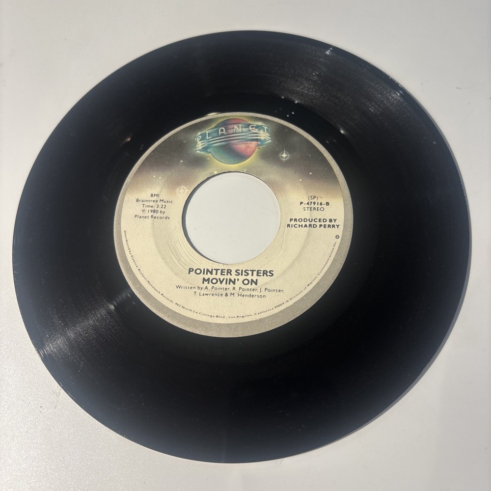 45 RECORD – The Pointer Sisters He’s So Shy & Moving’ On