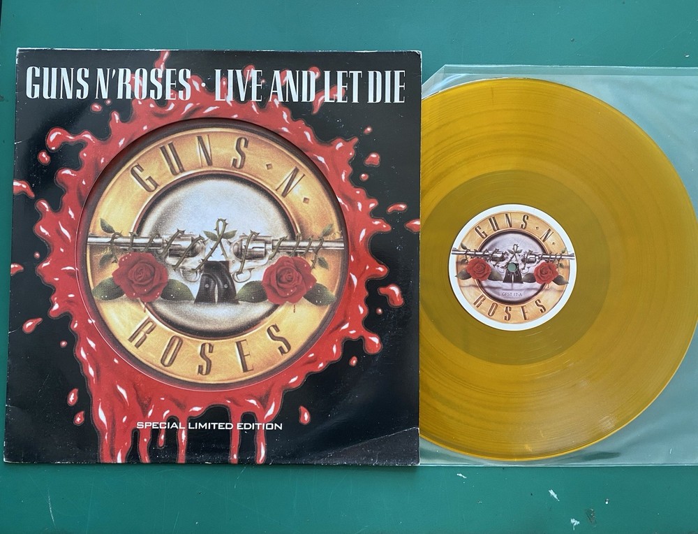 Guns N’ Roses – Live And Let Die 12″ – Limited Edition Orange Vinyl – 1991