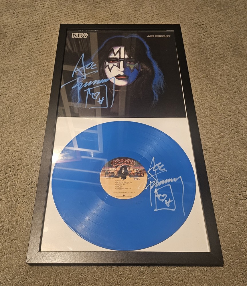 KISS ACE FREHLEY 40TH ANNIVERSARY SOLO BOX SET DOUBLE SIGNED VINYL & JACKET