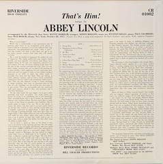 Abbey Lincoln – That’s Him (RSD 2026 VINYL) – JAZZ *NEW*