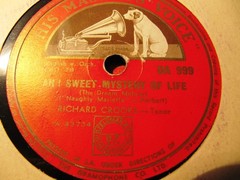 Picture Sleeve 1928 RICHARD CROOKS Herbert NAUGHTY MARIETTA Ah Sweet Mystery HMV