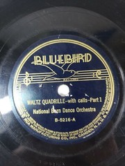 National Born Dance Orchestra Waltz Quadrille / Part 1 & 2 78rpm Bluebird V+/V+