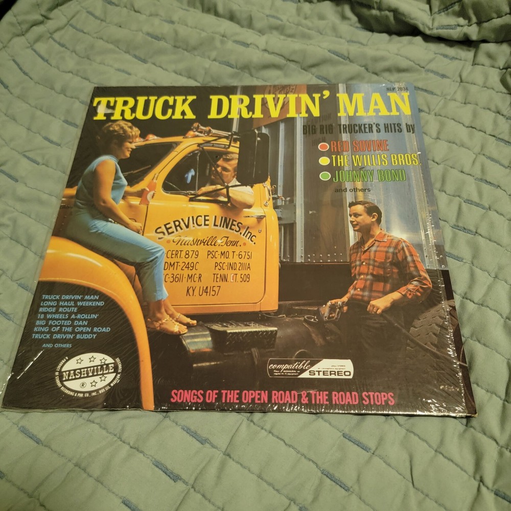 “Truck Drivin’ Man” – Nashville NLP2034 Willis Bros. Johnny Bond IN SHRINK EX