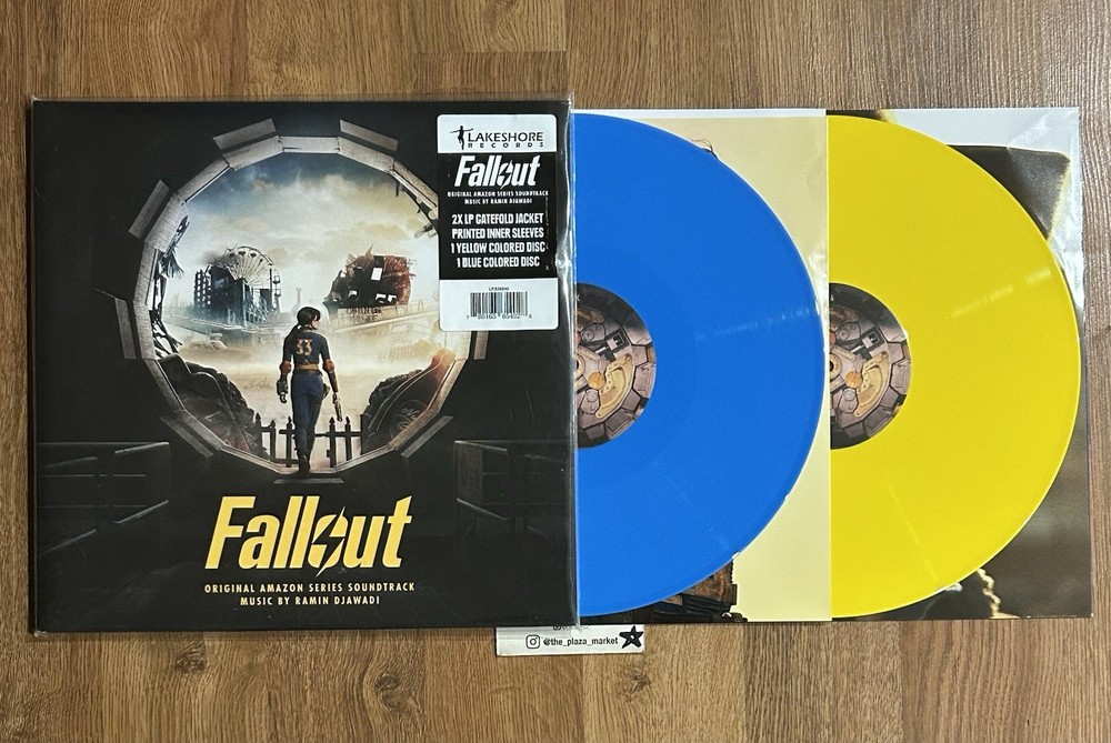 Fallout soundtrack vinyl record Blue Yellow Ramin Djawadi Prime Series OOP