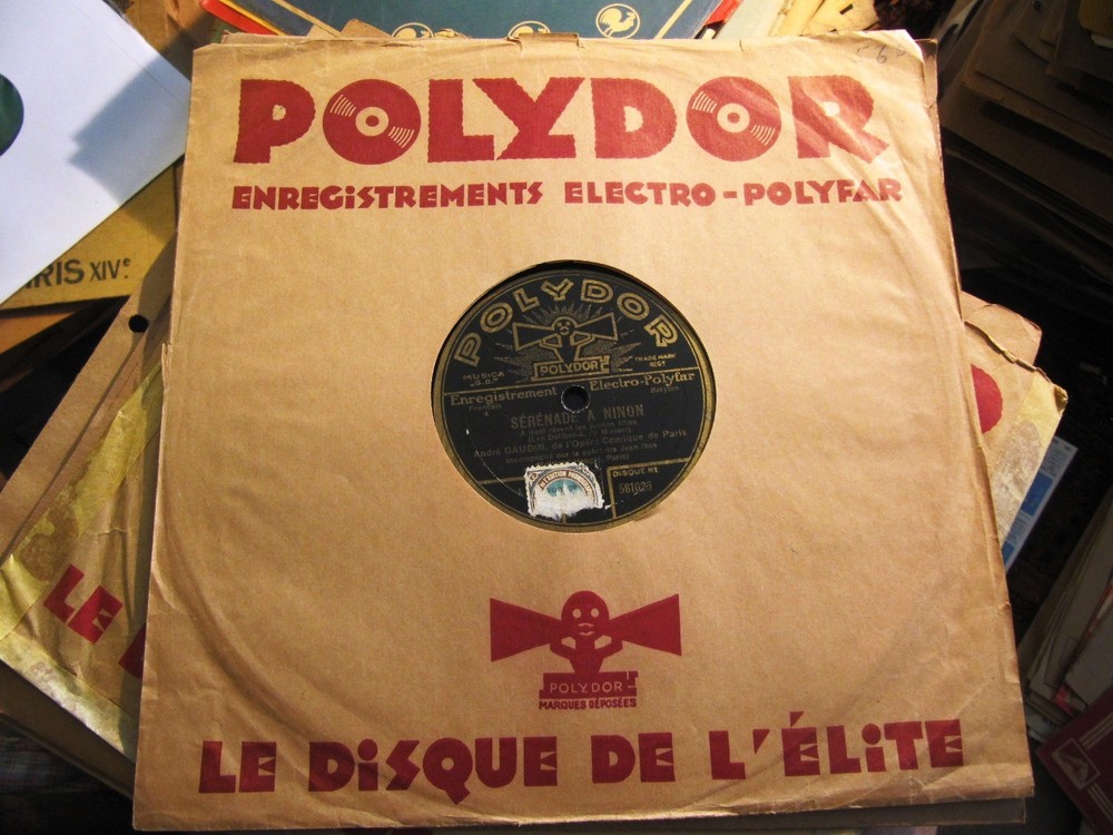 1931 Andre GAUDIN French CHANSON Delibes Serenade a Ninon/ Triste POLYDOR 561023