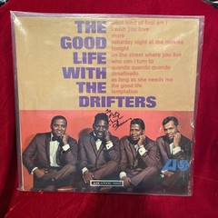 The Drifters–The Good Life With The Drifters ATL-8103 LP G Vinyl-signed C.Thomas
