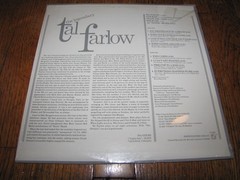 TAL FARLOW – THE LEGENDARY TAL FARLOW – CONCORD JAZZ RECORDS LP