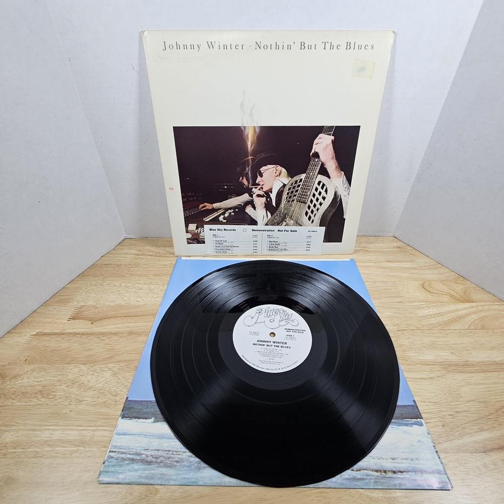 Johnny Winter Nothin’ But The Blues Blue Sky White Label Demo Promo