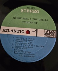 Archie Bell And The Drells Tighten Up ATLANTIC SC8181 1968 Vinyl LP VG