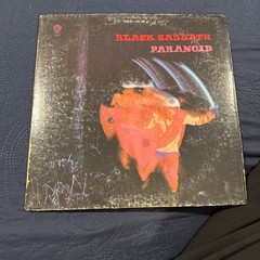 Black Sabbath Paranoid Vinyl 1970 WB 1887