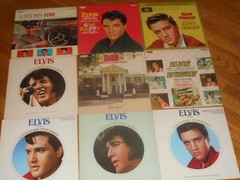 ELVIS PRESLEY lot 9x LP girl happy LEGENDARY king creole SPEEDWAY a date with