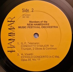 Carl Ruggles, Wolfgang Amadeus Mozart, Georg Philipp Telemann, Antonio Vivaldi,