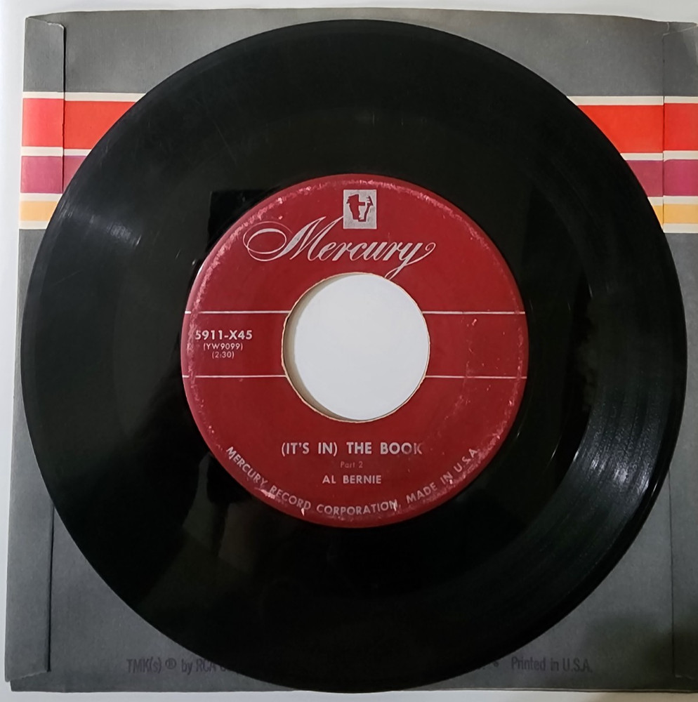 Al Bernie – (It’s In) The Book – 1952 – 45rpm 7″
