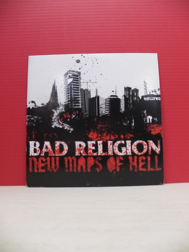 12″ LP VG++/EX Bad Religion New Maps Of Hell 2015 Epitaph Reissue Clear w/ Smoke