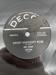 Lot of 5 – 78 RPM Records – Labels: Decca / RCA Victor / King – 1940s