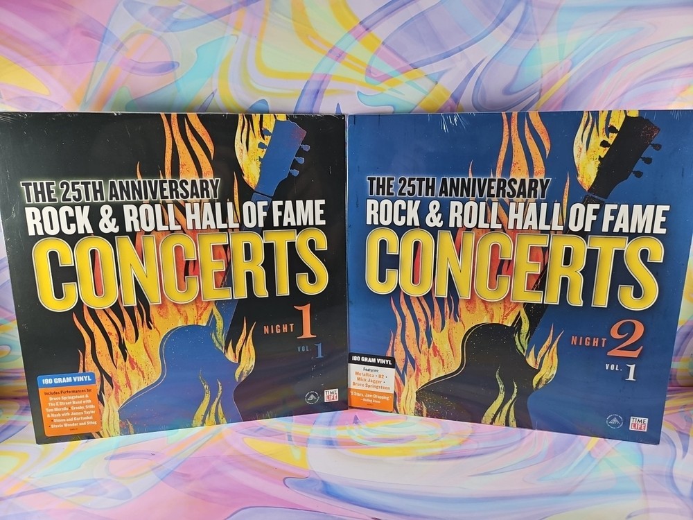Lot of 2 Rock and Roll Hall of Fame Time Life Records: Night 1 V1, Night 2 V1