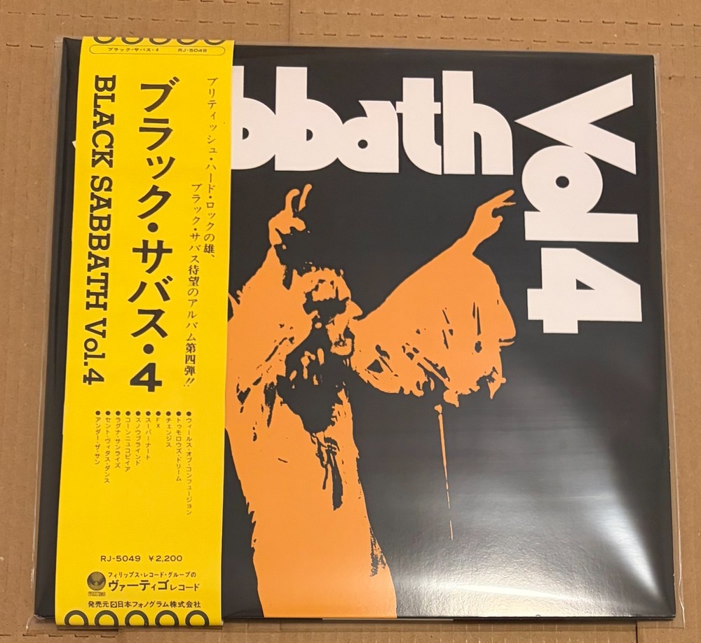 “BLACK SABBATH Vol.4” w/OBI JAPAN reissue 2024 new