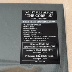XG -The Core- First Press Limited Edition Japan vinyl LP unopened Brand New!